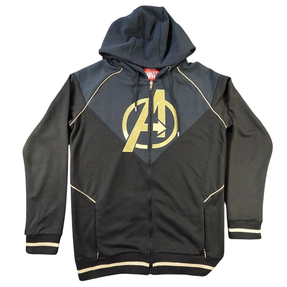 Marvel Avengers Limited Edition Hoodie XL Merchoid #321/1963 Zip Gold Logo